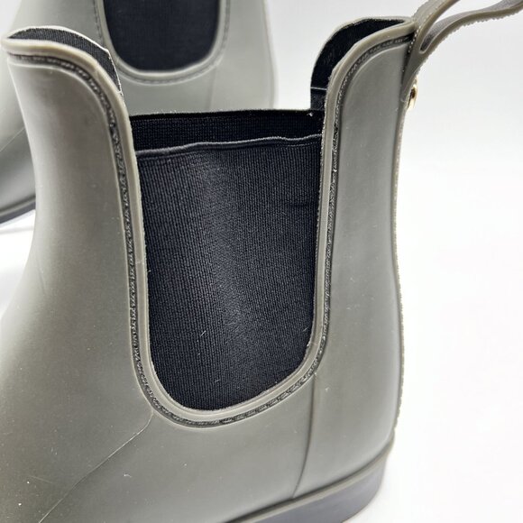 Sam Edelman Womens 8 Tinsley Moss Green Chelsea Ankle Rain Bootie - Picture 4 of 16